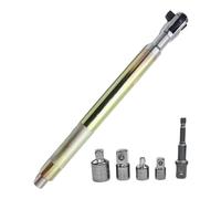 Genérico Socket Wrench with Angled Extension,High Torque 12.7mm Impact Resistant Metal | Wrench Set Reduced Reach,For Electric Drill Tires Machinery Engine Compartments