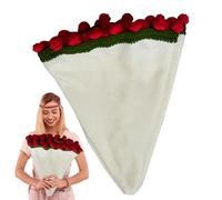 Genérico Sofa Blanket | Crochet Blanket in Flower Bouquet,Soft Fabric Home Nap Bedroom Romantic for Mother's Day Wedding Room Sofa Bed