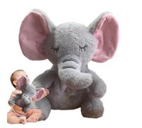Generico Soft and Cozy Elephant Plush Toy - Soft and Hugging Doll with Breathing Movement and Light - Calming Plush Elephant, for Adults, Women, Children, Girls, Boys and for