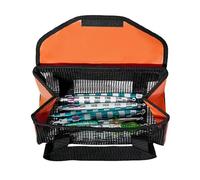 Genérico Soft Bait Storage,Portable Mesh Bag with Handle,Bait Organizer | for Freshwater Salt Water Beach River Lake Pond And Open Sea, orange, Consulte la descripción, See description