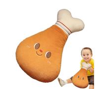 Generico Soft Cartoon Pillow Hamburger Food Pillow, Chicken Leg, Toast Shapes | Funny Huggable Food Pad Puppy for Kids, Sofa Decoration,