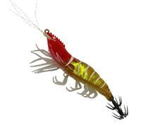Genérico Soft Fishing Lures - Glow Shrimp Baits, High Luminosity Soft Shrimp Baits with UV Effect | Realistic Trout Fishing Lures Kit for Saltwater, Freshwater, Lake, Sea, Bass Fish