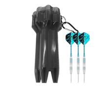 Genérico Soft Tip Darts Case, Wing Holder - Portable Adjustable Length Case for Darts at Home Garage Game Competition, Black/White, Consulte la descripción, See description