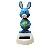 Generico Solar Bunny - Solar Powered Rabbit Figurine, Cute Ornament With Shaking Head | Easter Car Dashboard Decoration, Toys For Esposiz