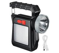 Generico Solar Flashlight - Solar Rechargeable Hand Crank Torch, Portable Outdoor Torch, Waterproof Device, Outdside Compact Lighting Tool for the