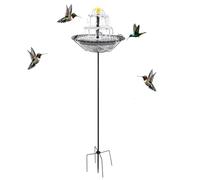 Generico Solar Fountain - Solar Water Fountain for Bathing with Waterfall, Bluebird Watering Container | Garden Bath | for Gardeners Nature Lovers Courtyard