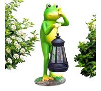 Generico Solar Lamp for Garden, Waterproof Frog Statue with Lighting, Illuminated Frog Figures, for Courtyard Terrace Balcony Path Garage