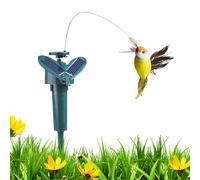 Generico Solar Toy with Steering Wheel - Bird Garden Decor with Flutter Swing, Solar Bird Movement | Dance Pickle Landscape Fun Display