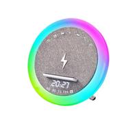 Genérico Speaker Phone Holder, 4 in 1 Quick Charge with Night Light | Portable Speaker with Mobile Phone Holder | for Home, Office, Bedroom, Apartment, Travel and