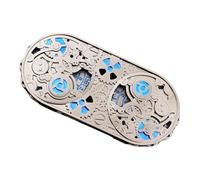 Generico Spinner Metal Gear Double Wheel Set - Multi-Faceted 3D Embossed D1D RPG Accessory | Fantasy Table Ddi Gift for Beginners on the Go Home