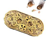 Generico Spinner Metal Gear Double Wheel Set - Multi-Faceted 3D Embossed D1D RPG Accessory | Fantasy Table Ddi Gift for Beginners on the Go Home