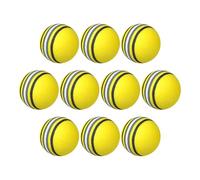 Generico Sponge Golf Pract Balls Indoor, Sponge Golf Ball - 10 x Stripe Practice Balls, Family Games, Heating Aid Sports Training for the Courtyard Path
