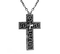 Genérico Squid Cross Necklace,Collier Croix Unisexe FaçOn Coffre Secret - Style Jeu CoréEn Dramatiquecollares With 3D Metal Design,Rangement Discret Pour Petits Objets, One size fits all, Metal, No