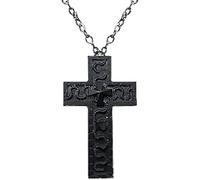 Genérico Squid Cross Necklace,Collier Croix Unisexe FaçOn Coffre Secret - Style Jeu CoréEn Dramatiquecollares With 3D Metal Design,Rangement Discret Pour Petits Objets, One size fits all, Metal, No
