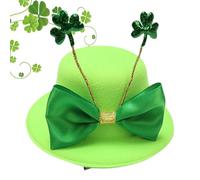 Genérico St Patricks Day Hat, Green Top Hat | Cap Accessory | St Patrick's Day Top Hat, Green Caps, Irish Costume Accessory