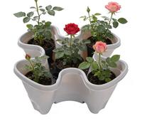 Genérico Stackable Plant Pot, Non-Slip Stackable with Safe Drainage | Stackable Planter Tower for Strawberries, Decoration for Garden, Terrace, Balcony, Home Apartment