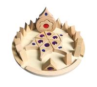 Genérico Stacking Gem Blocks,Rainbow Gem Blocks - Stacking Wooden Blocks, Bright Early Learning, Educational Blocks for Early Development