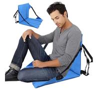 Generico Stadium Chair - 45cm Stair Seat with Back Support, Padded Floor Padded, Non-Slip Base, Lightweight Folding Design, Portable Outdoor Seat | cusc