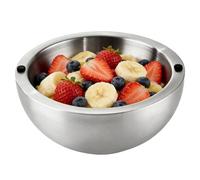 Genérico Stainless Steel Bowls, Double Wall Insulated Party Fountain, Bowl With Double Wall Insulating | For Sauces, Salads, Hot And Cold Foods, Snacks And