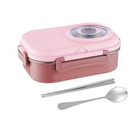 Genérico Stainless Steel, Waterproof Food Container with 3 Compartments - Portable Lunch Container - For School Students Professional Picnic Hiking Camping