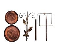 Generico Standing Bath - Feeder and Bath in Metal Double Layer 95 x 30 x 30 cm | Weatherproof Outdoor Garden Patio Patio Balcony Porch Courtyard Feeder for Patio