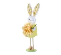 Generico Standing Rabbit Figurine | Standing Flower Decorations for Spring, Easter Decoration of the Bunny, for Lawn Courtyard Porch Entrance Table Indoor Corner Office