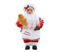 Generico Standing Santa Plush Doll, Santa Claus Figurine - Standing Sitting Plush Stuffed | Traditional Christmas Figurine, Collectible Figures