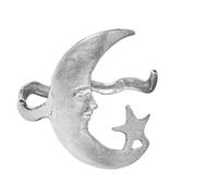 Genérico Star and Moon Open Bracelet - Star and Moon Bracelet, Adjustable Romantic Jewelry for Birthdays Anniversaries Mother's Day Valentine's Day, Consulte la descripción, Hardware (metal), See