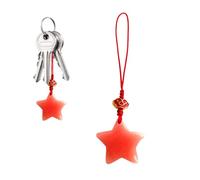 Genérico Star Shaped Charm: Pendant for You in the Dark, Unique Small Star Shaped Mobile Chain, Cute Keychain Accessory, Lightweight and Durable |, Consulte la descripción, Resin, Not a gemstone