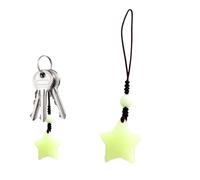 Genérico Star Shaped Charm: Pendant for You in the Dark, Unique Small Star Shaped Mobile Chain, Cute Keychain Accessory, Lightweight and Durable |, Consulte la descripción, Resin, Not a gemstone