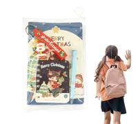 Generico Stationery Kit for Girls | Christmas Notebook with Pen, Santa Claus Keychain, for Children Students School Class Study Notes Writing Party
