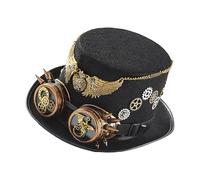 Generico Steampunk Cowboy Hat for Women and Men - Lightweight Adjustable Hat | for Halloween Gothic Costumes, Cosplay Hat, Durable Steampunk Hat and E