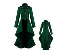 Generico Steampunk Women's Vintage Trench Jacket Halloween Costumes