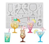 Genérico Stirring Molds | Silicone Mould with Moving Effect and Texture, Key Ring Shape | For Pouring Epoxy Resin, Making Pendants, DIY Crafts And