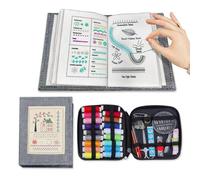 Generico Stitch Book, Embroidery Instruction Book, DIY Stitching Book, Stitches Sample Book with Embroidery Name, Suitable for Clear Learn Embroidery, Comes with a Sewing Kit
