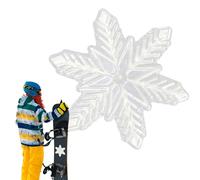Generico Stomp Pad for Snowboarding, Stomp Pad for Snowboarding with Snow | Transparent Mat in Shape | Non-slip Snowboard Portable Outdoor Equipment
