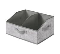 Genérico Storage Baskets for Shelves | Foldable Organizer with 3 Handles - Fabric Baskets for Storage, for Home Bedroom Bathroom Nursery Residence Closet Cabinet Blanket Towel