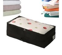 Generico Storage Containers Under The - Folding Storage Boxes with Self-Compression High Capacity - Storage Blankets | For Blankets Seasonal Clothing Linen Wardrobe Bedroom