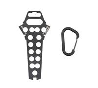 Genérico Storage Stakes for Tent - Stainless Steel Portable - Buckle Organizer for Outdoor, Hiking, Mountaineering, Travel, Excursions Belt Backpack