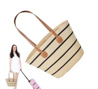 Generico Straw Bags - Travel Makeup Bag | Beach Bag | Boho Case | Shoulder Bag for Work Shopping Resort Dating Holiday Cruise