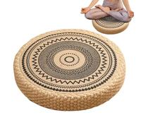 Generico Straw Seat - Woven Cotton 40 cm, Rustic Pouf, Japanese Tatami Chair | Corner Bedroom Reading Garden Picnic Yard Furniture Accent Farmhouse Breathable Mat Nursery