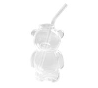 Generico Straw with Bear - 320ml Cartoon Cups, Smooth Leak Proof Handle, Durable Craft Layer Holder, Functional Kitchen Accessory, Taz