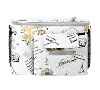 Generico Stroller Organizer with Bottle Holder - Stroller Bag with Non-Slip Straps, Transparent Waterproof Touch Control Bag for Children and Parents, Castle, riferimento alla descrizione, Please