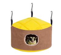 Genérico stuffed for cages - bird shaped pineapple polar material, Triangular house for parakeets | Accessories for cages for small birds, protect from the cold in