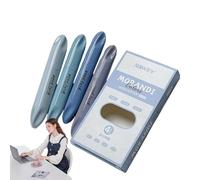 Generico Surligneurs à double pointe - Ensemble 4 stylos surligneurs double face | Marqueurs pastel esthétiques | mignons protection des yeux | Fournitures scolaires dessin notes claires étude