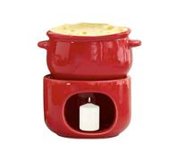 Genérico Sweet Fondue Cup, Ceramic Pot with Heat-resistant Heater, Melting Cups Chocolate Forks, Sauces, Butter, Dessert, Drink, Dinner, Wedding, Party, Meets