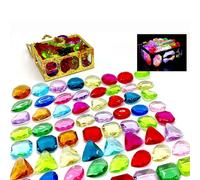 Generico Swimming Pool Diving Toys - Vivid Treasure Box, Swinking Octopons | Coloured Diamonds, Pirate Chest, Sea Hunting Games