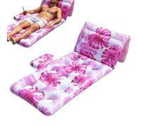 Genérico Swimming Pool Floats with Backrest for Water Fun | Floating Chair Outdoor Garden for Lake Beach Summer Travel Camp Tan Swimming