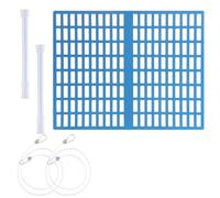 Generico Swimming Pool Skimmer Net with Rod - 16 Inch PP Pool Skimmer Lock | Net Cleaning Kit Floats Debris Filter for Gardeners, Leave I, Pe