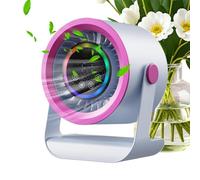 Generico Table Fan | LED Display 3 Speeds Rechargeable Quiet Cooling, Small Portable Fan Works A, 3600 mAh, This Works By C Room